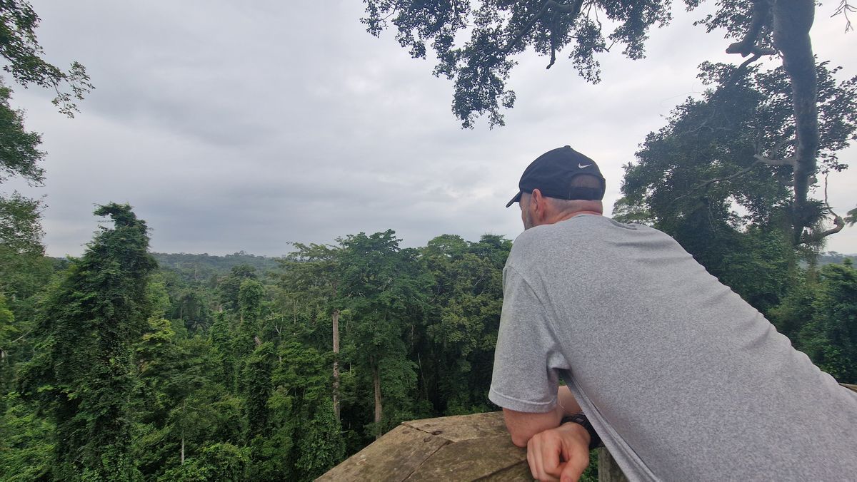 The canopy walkway at Kakum National Park